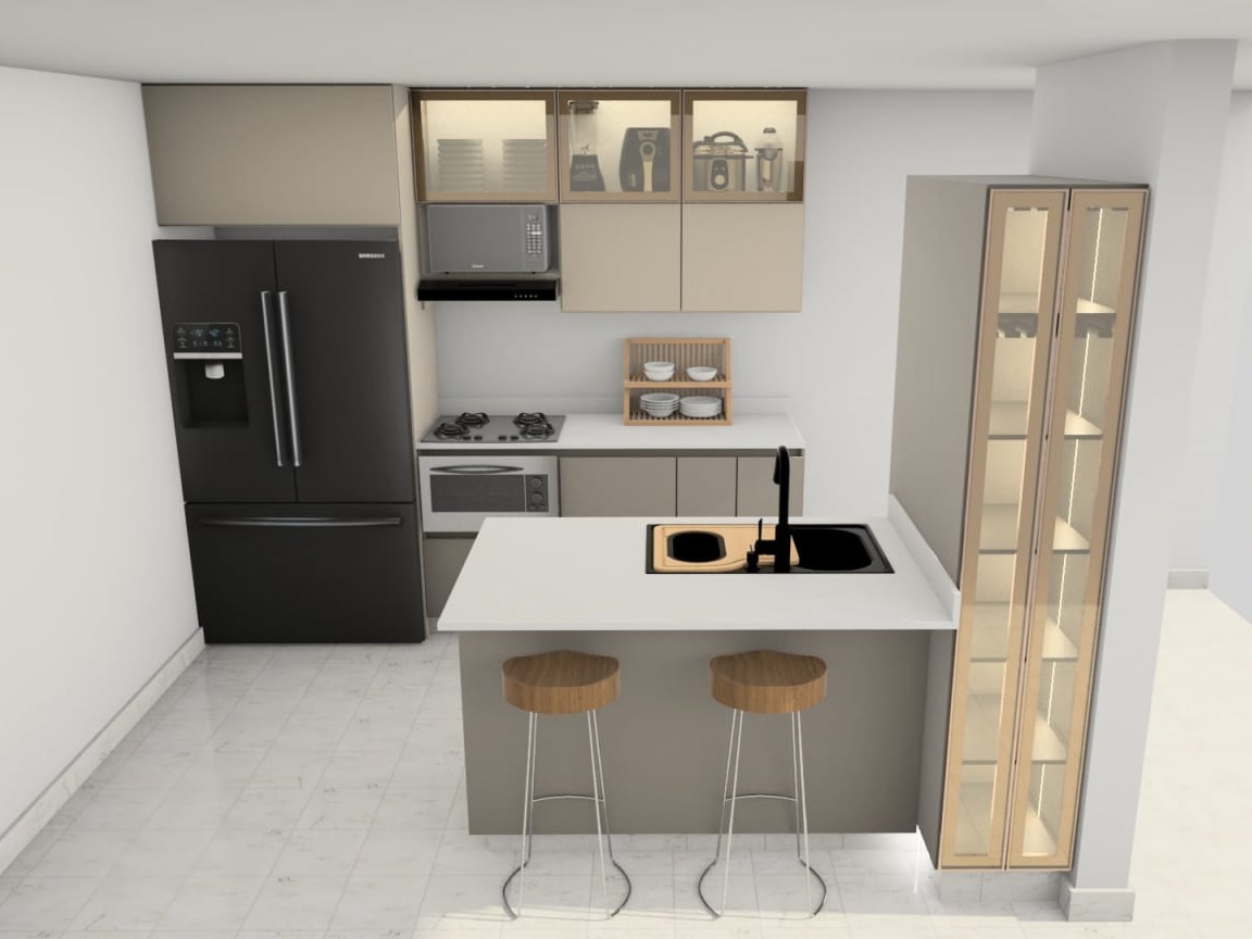 COCINA PLUS  COLOR TAUPE  HOME GROUP